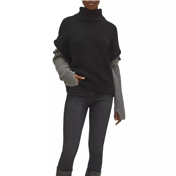 Equipment Aluine Layered Wool-Blend Turtleneck Sweater - Picture 8 of 14